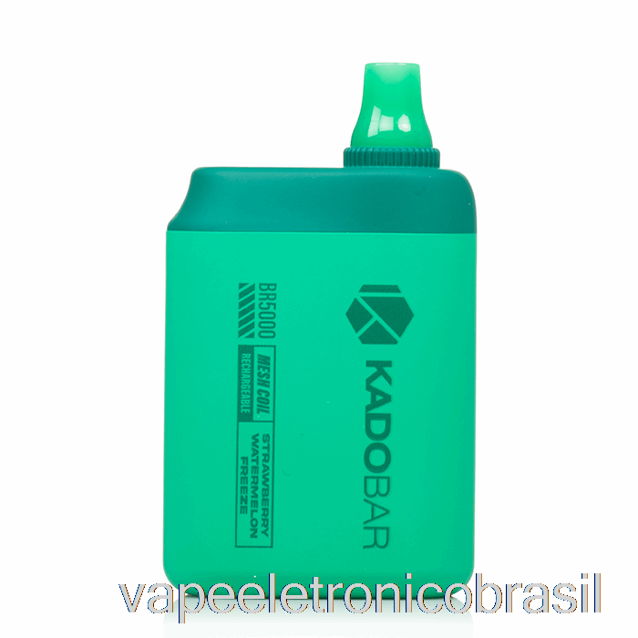 Vape Eletronico Kado Bar Br5000 Descartável Morango Melancia Congelar